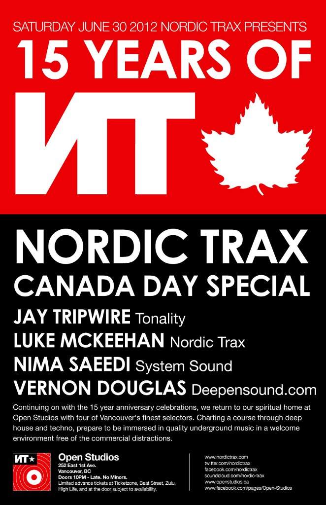 15 Years OF Nordic Trax :: Canada Day Special - Página frontal