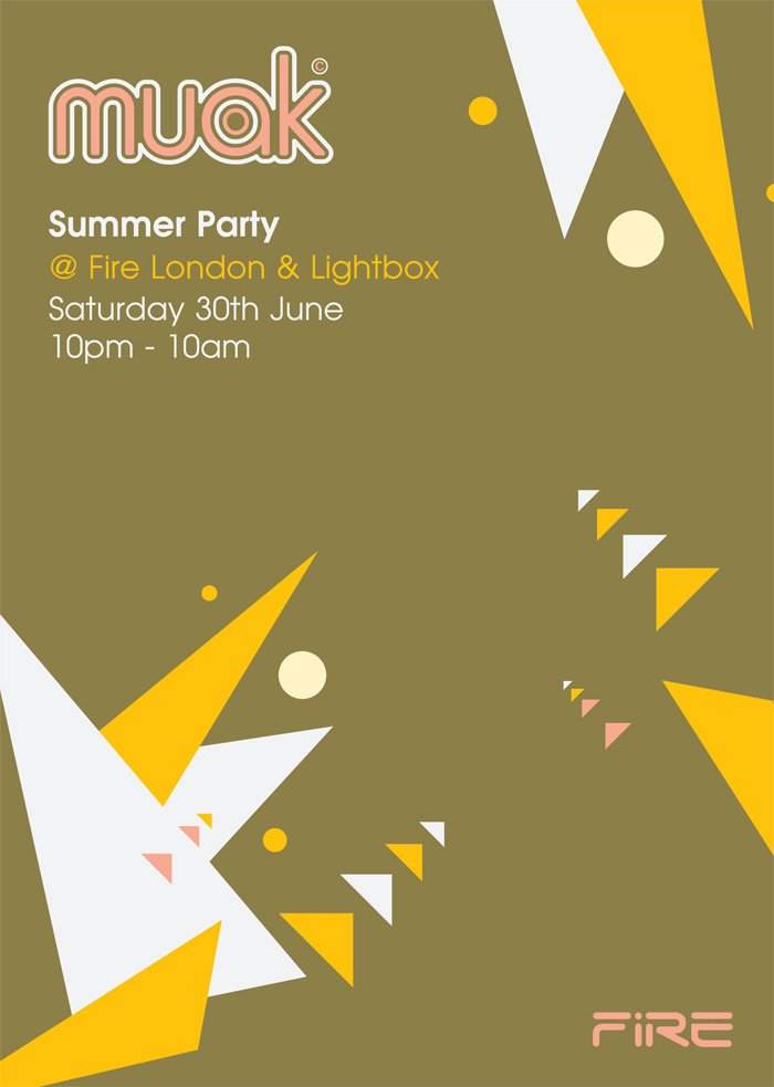 Muak: Summer Party with Jimpster, Shur I Kan, Wagon Cookin & More - Página frontal