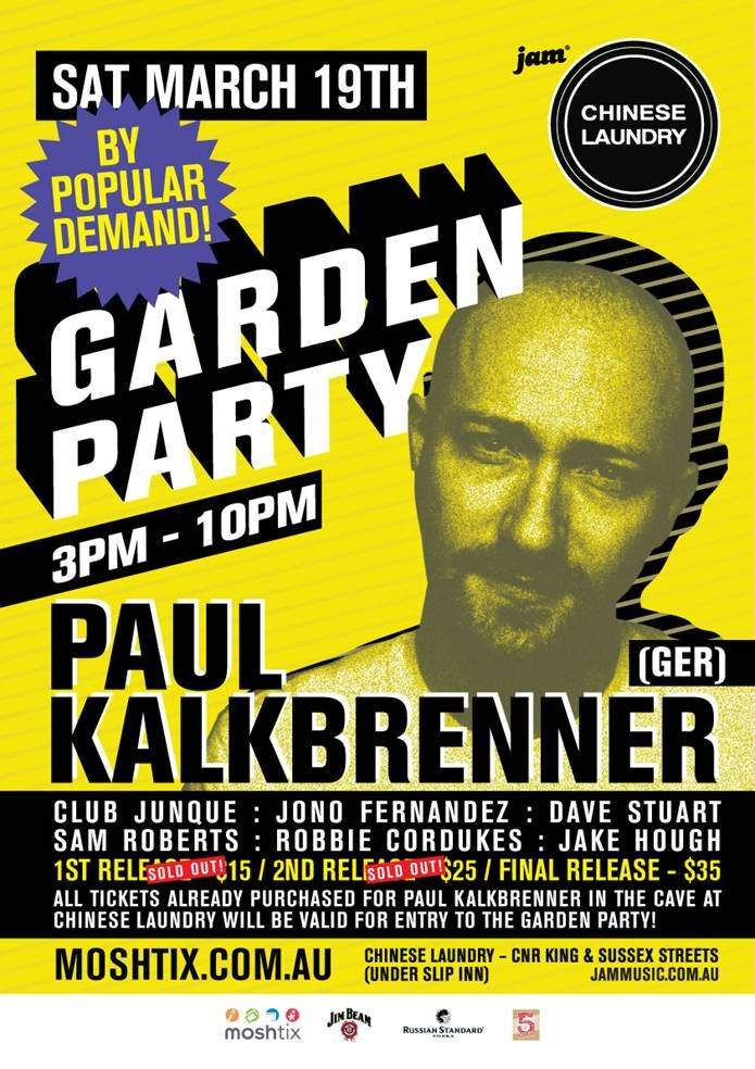 Paul Kalkbrenner Garden Party - Página frontal
