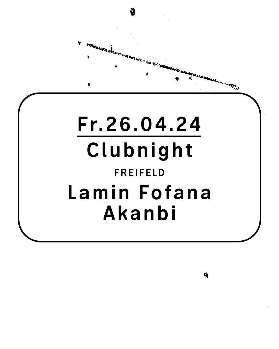 Clubnight - Lamin Fofana, Akanbi - フライヤー裏