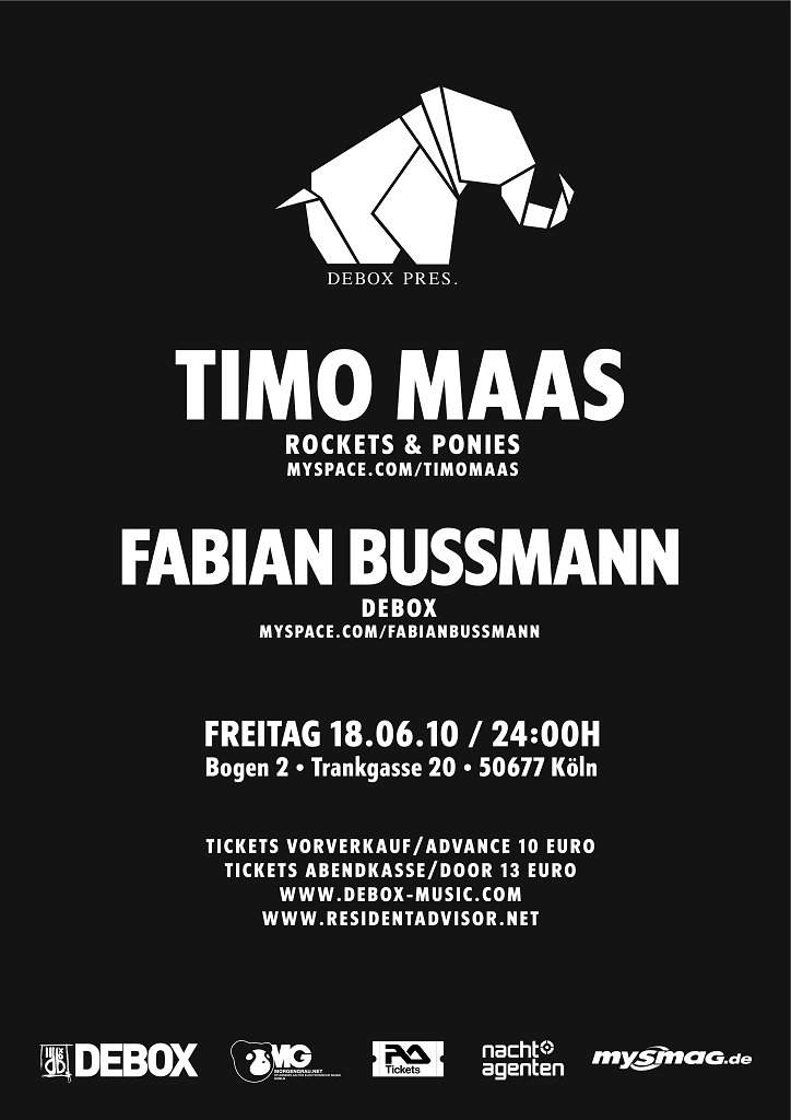 Debox presents Timo Maas / Fabian Bussmann - Página frontal