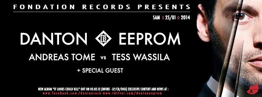 Totem 2 Fondation Night with Danton Eeprom, Andreas Tome VS Tess Wassila and Special Guest - フライヤー表