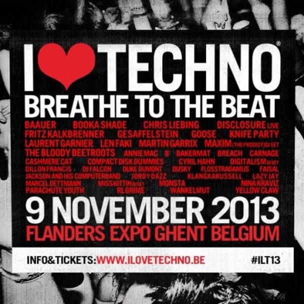 I Love Techno 2013 - Breath To The Beat - Página frontal