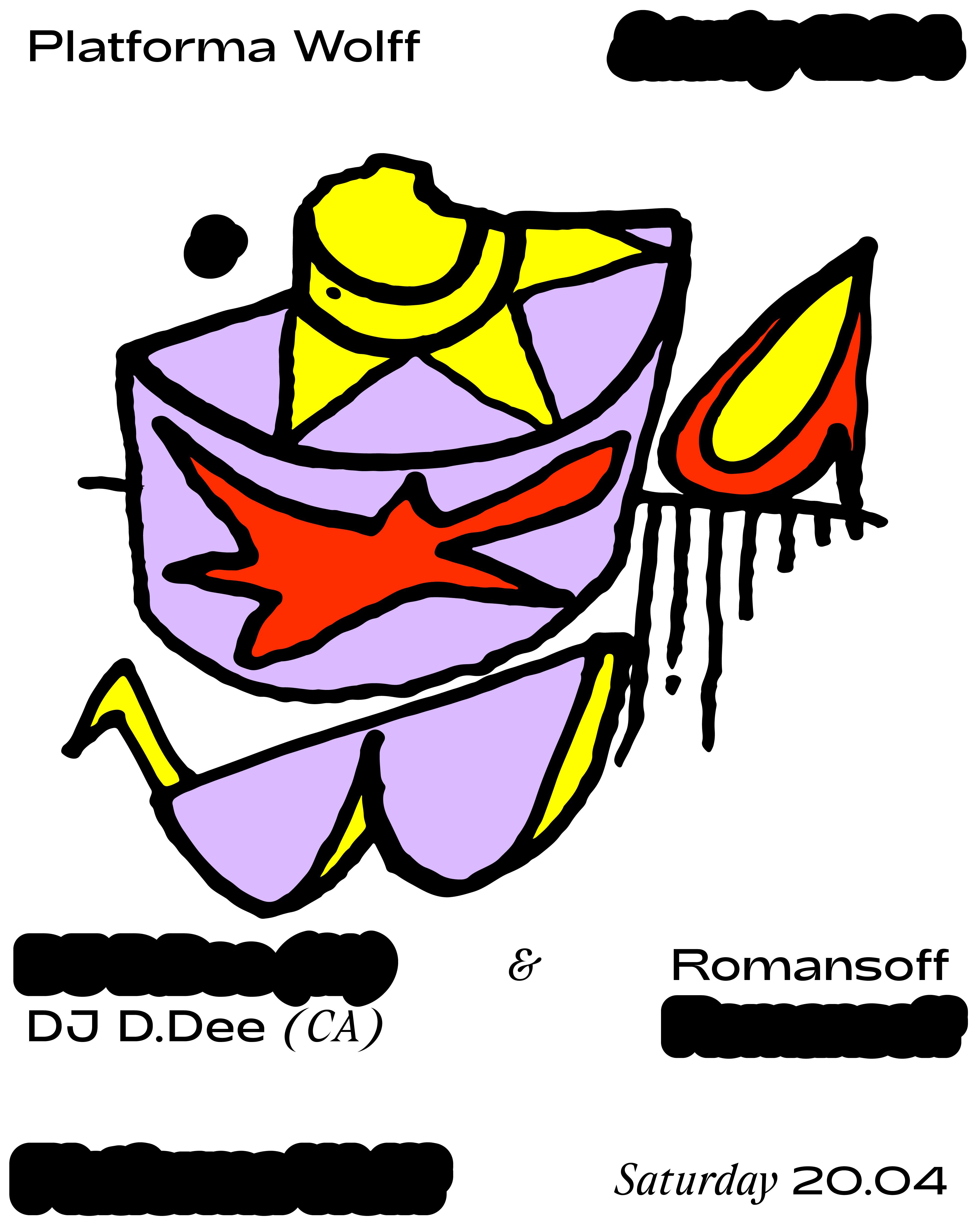 PW Spring '24 • DJ D.Dee (Pacific Rhythm), Romansoff - フライヤー表