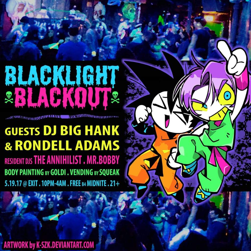 Blacklight Blackout Feat. DJ Big Hank & Rondell Adams - Página frontal