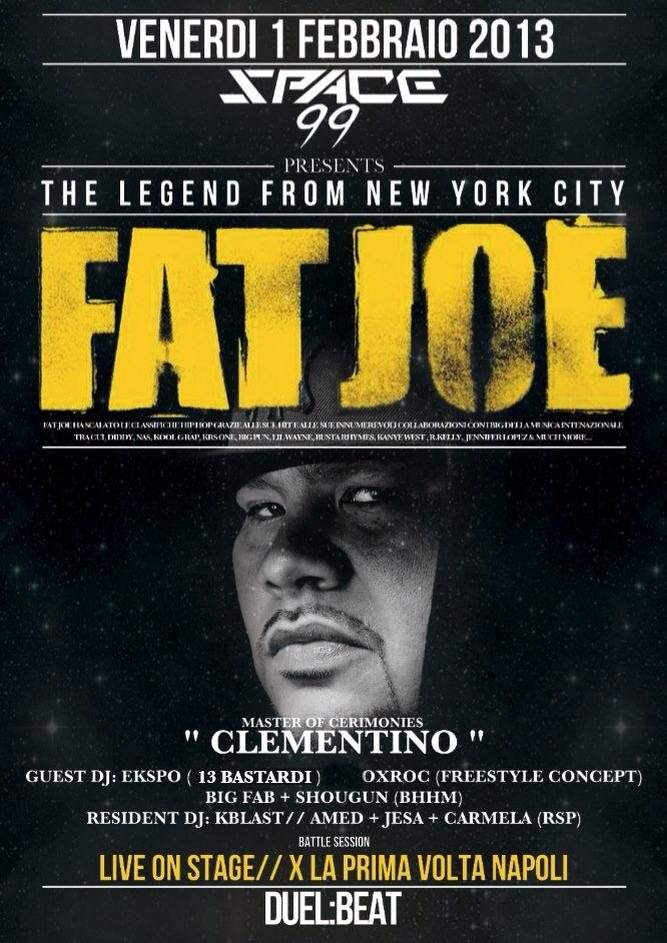 Fat Joe & Clementino e dj Simi at Duel:Beat - フライヤー表