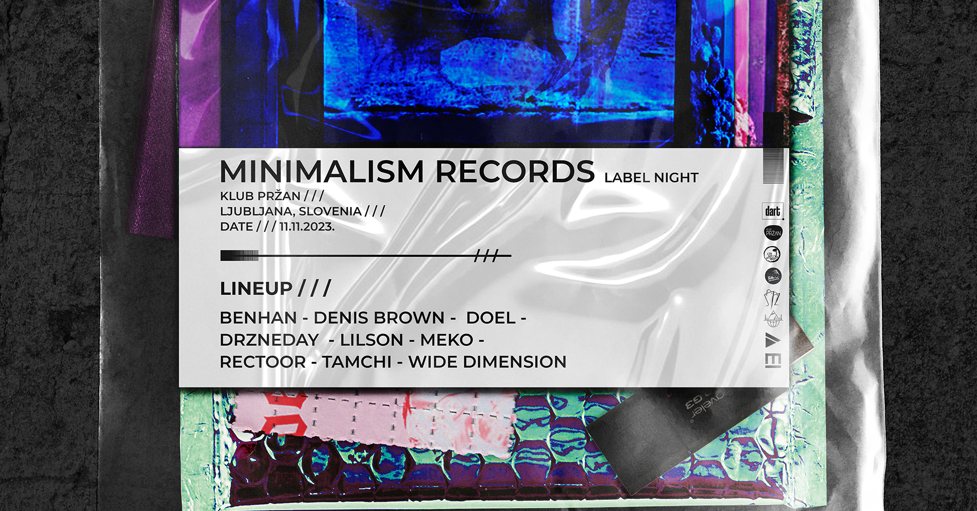Minimalism Records Label Night at Slovenia / Klub Przan - Página frontal