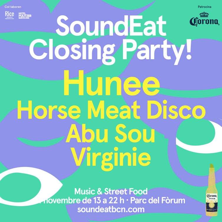 Soundeat #10 'Closing party': Hunee + Horse Meat Disco - Página frontal
