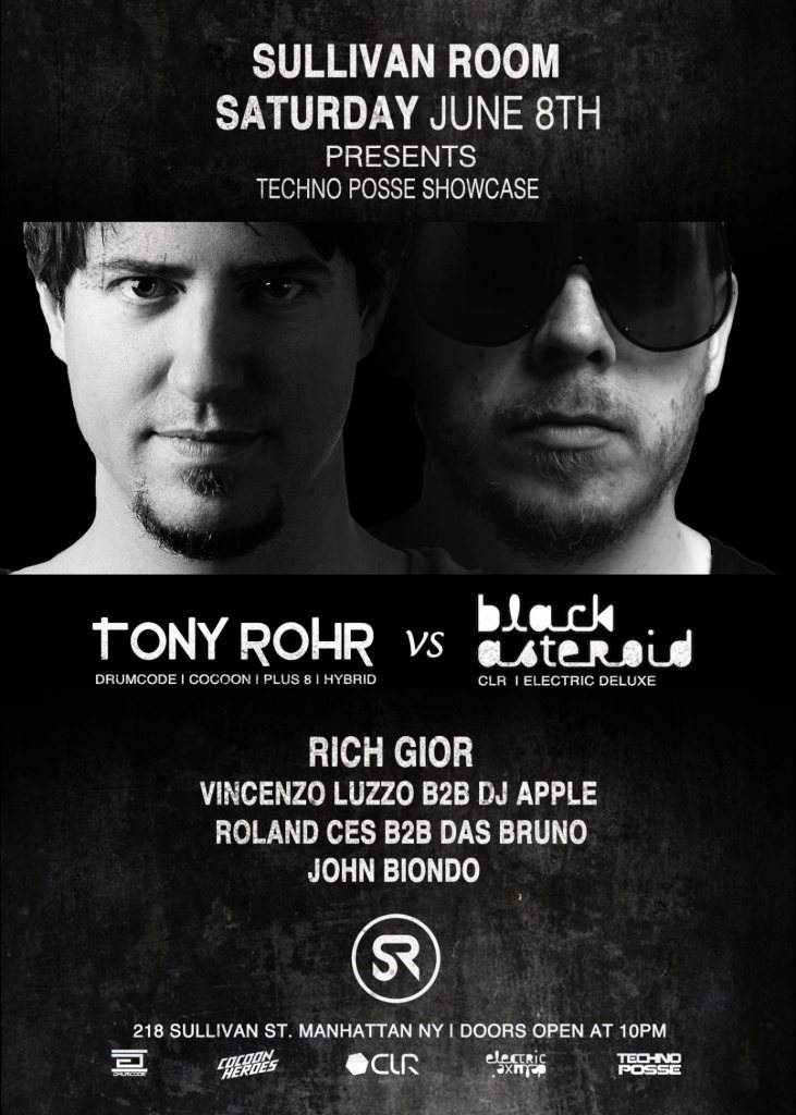 Tony Rohr vs Black Asteriod - フライヤー表