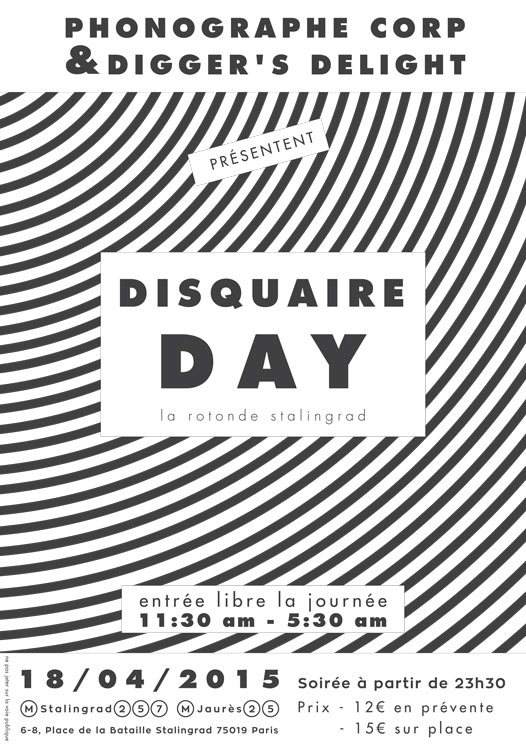 Phonographe Corp & Digger's Delight Présentent Disquaire Day - Página frontal