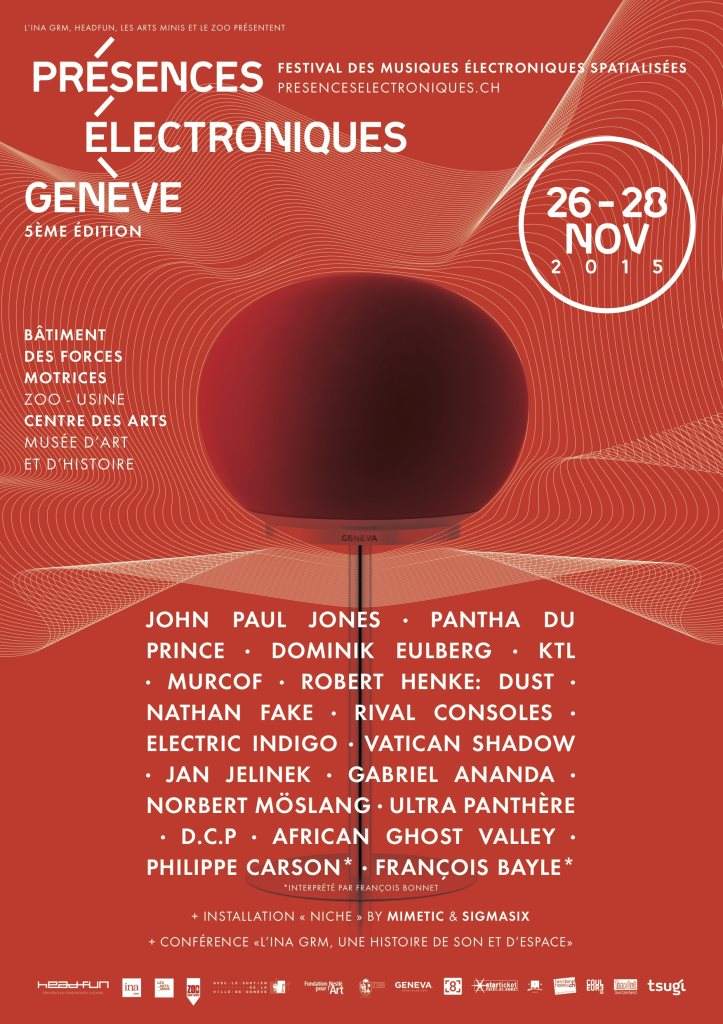 Présences Electroniques Genève - Global Festival - フライヤー表