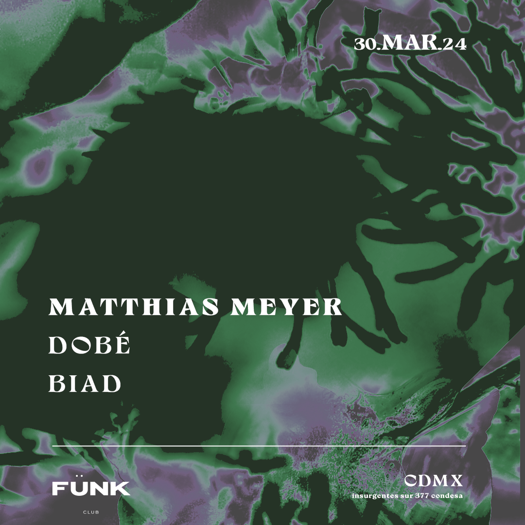 Matthias Meyer + Dobé + BIAD - フライヤー表
