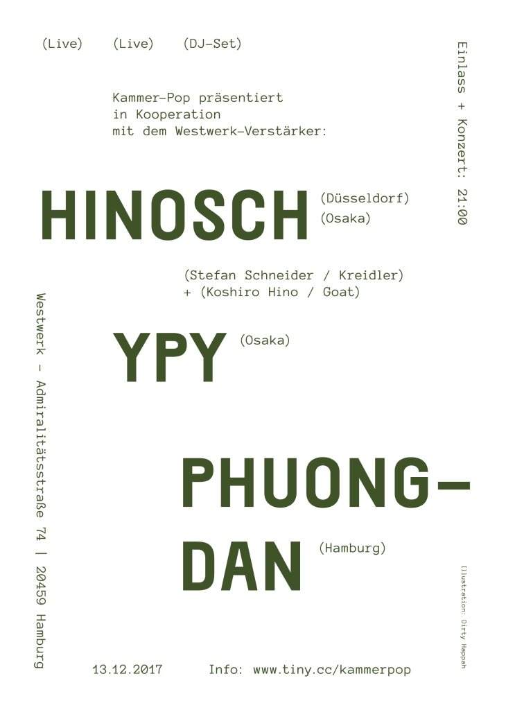 Kammer-Pop #3: Hinosch + YPY + Phuong Dan - フライヤー裏