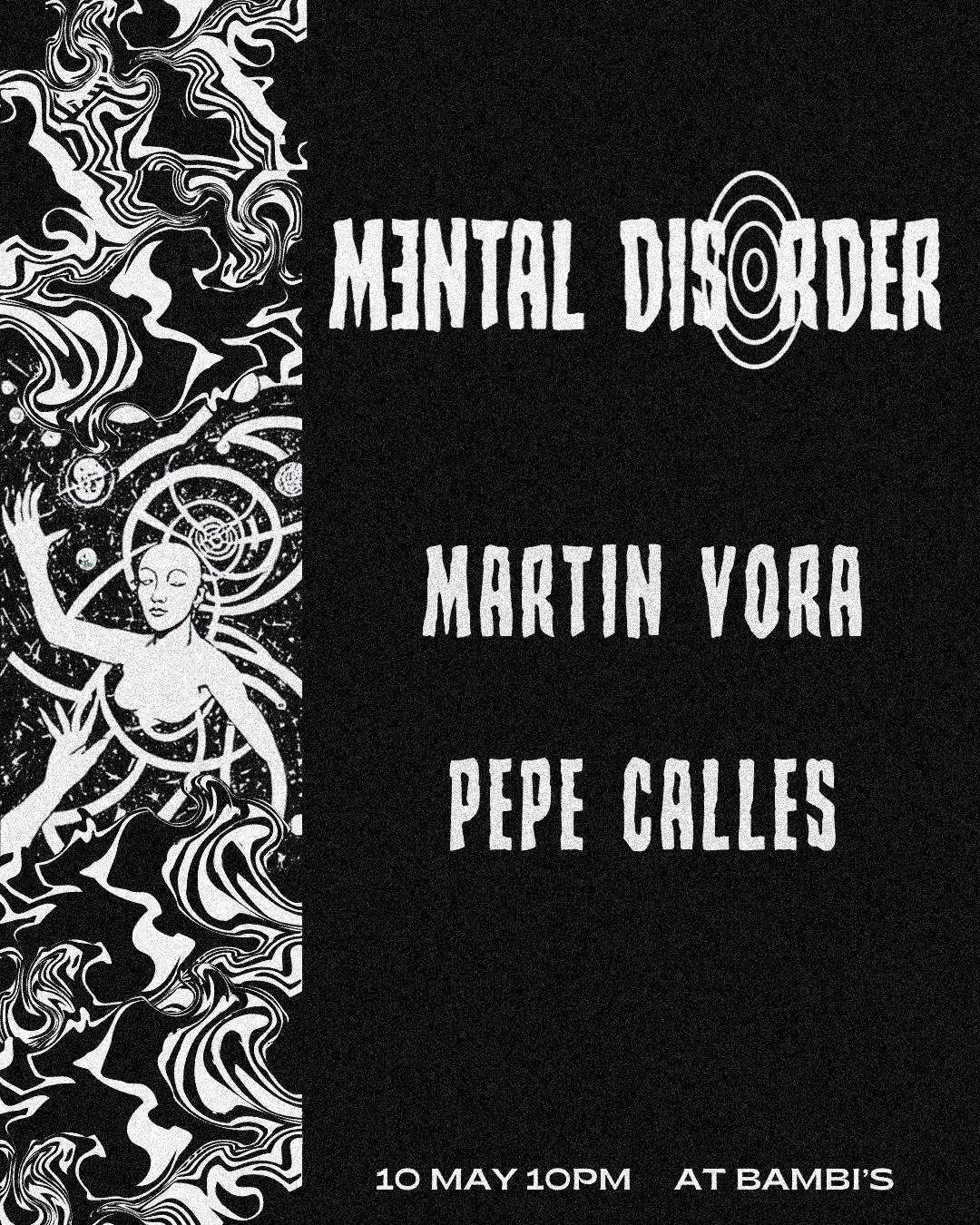MƎNTAL DISORDER #02: Pepe Calles & Martin Vora // Bambi's - フライヤー表