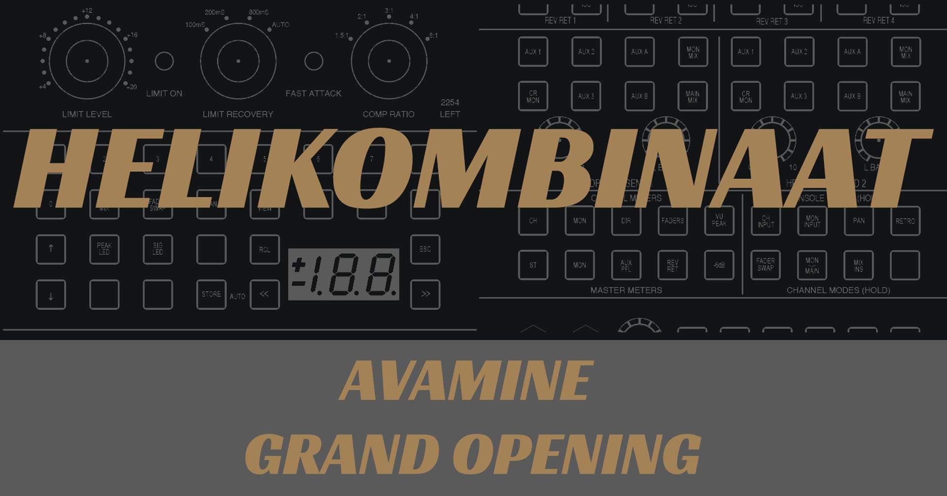 HELIKOMBINAAT Avamine - Music/Media Studio Grand Opening - フライヤー裏