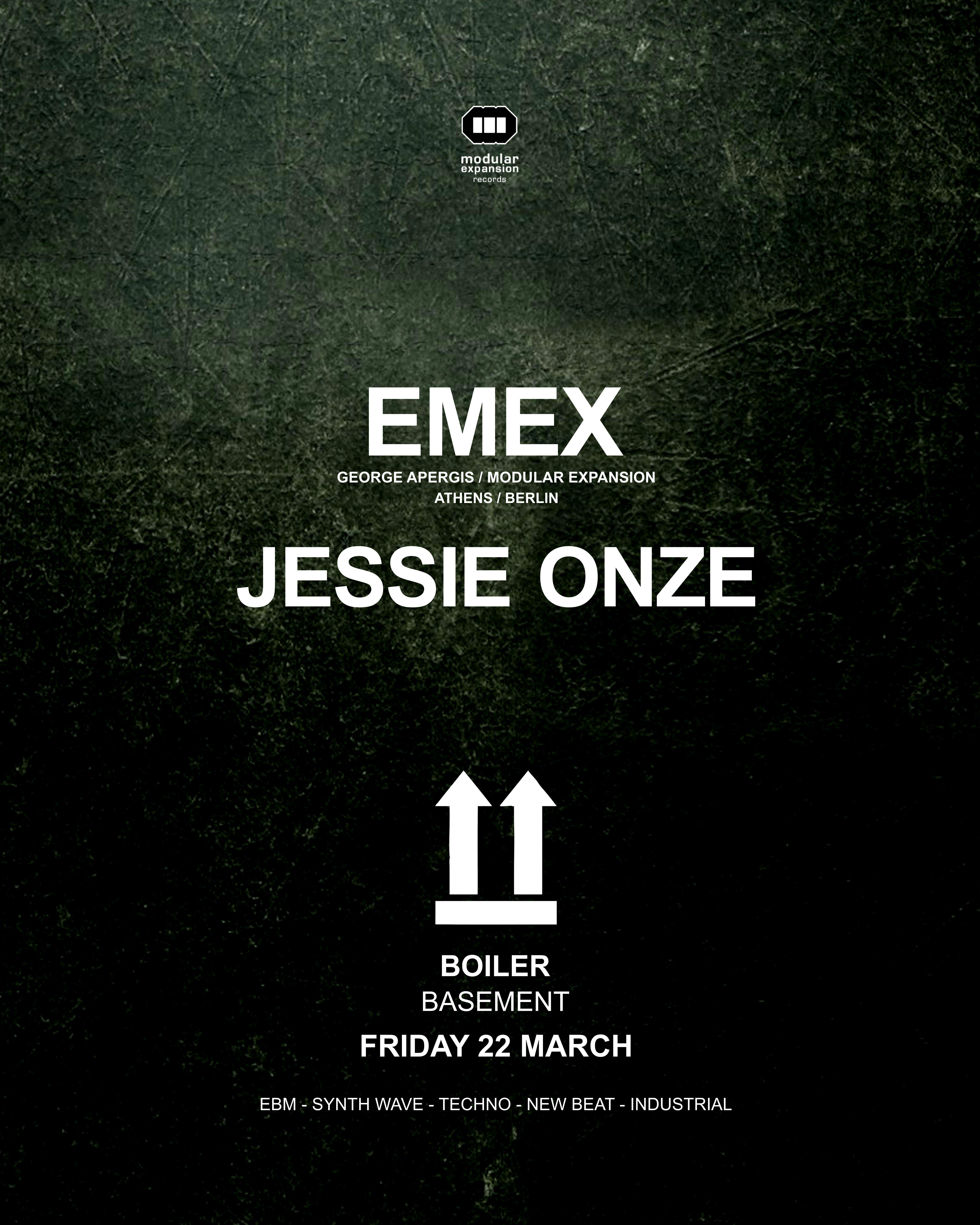 Emex & Jessie Onze - フライヤー裏