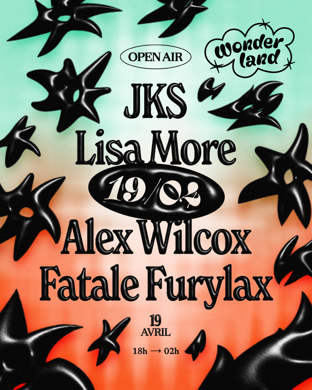 Wonderland présente: JKS l Lisa More l Alex Wilcox l - Página trasera