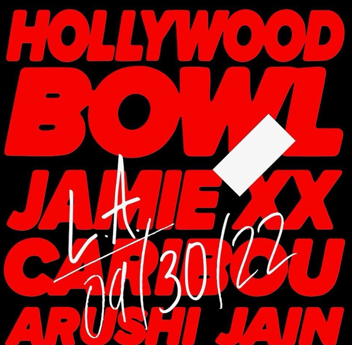 Jamie XX at Hollywood Bowl, Los Angeles