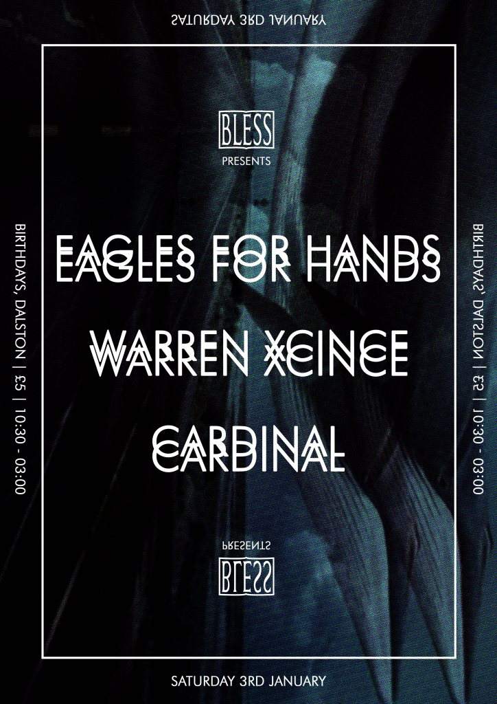 Bless presents Eagles For Hands, Warren Xclnce & Cardinal - Página frontal