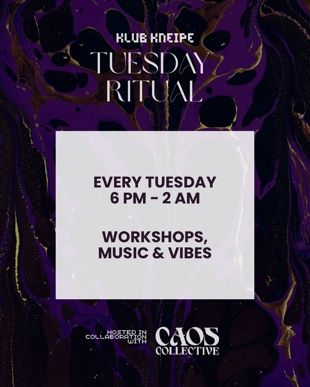 Klubkneipe x Tuesday Ritual at Prisma, Berlin
