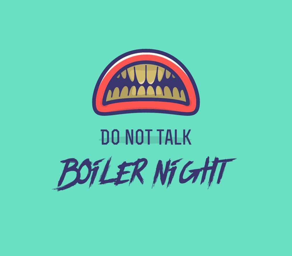 DO Not Talk / Boilernight - フライヤー裏