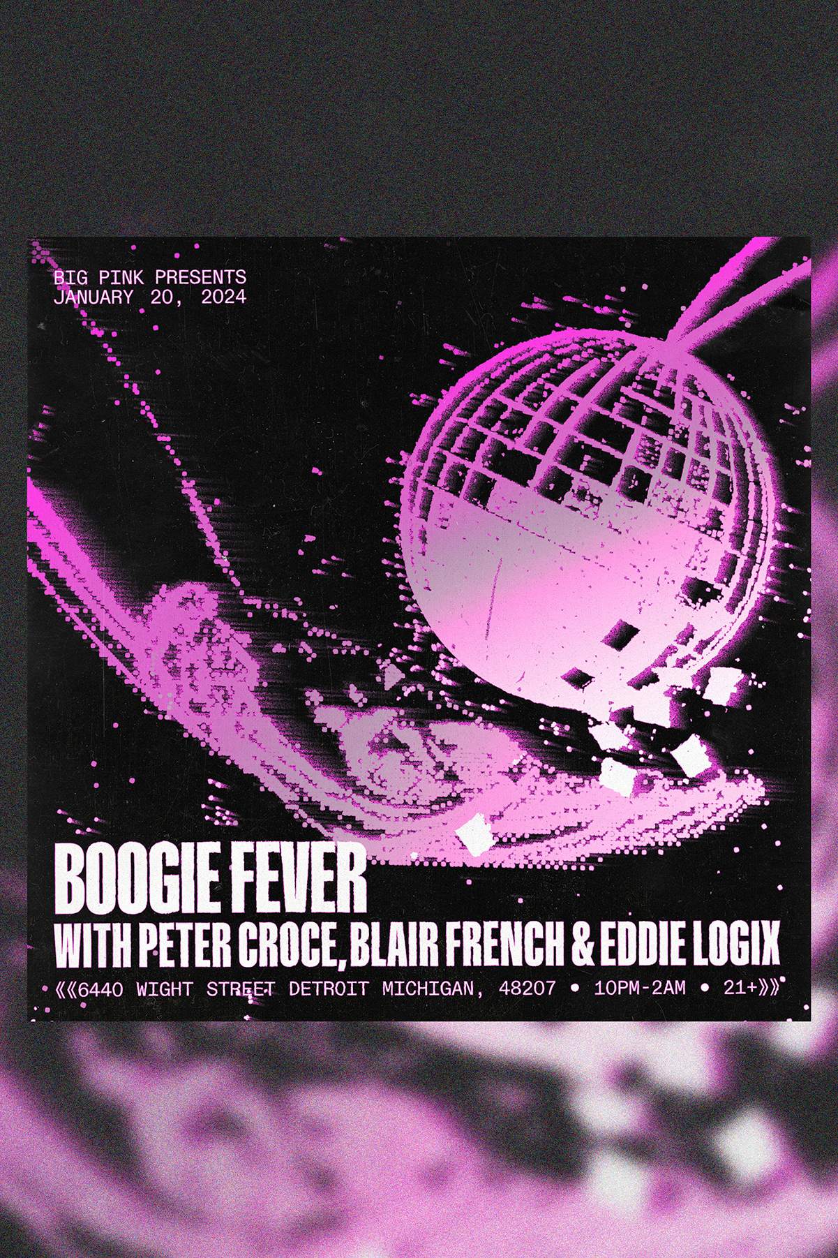 BOOGIE FEVER: Peter Croce, Eddie Logix & Blair French - フライヤー表
