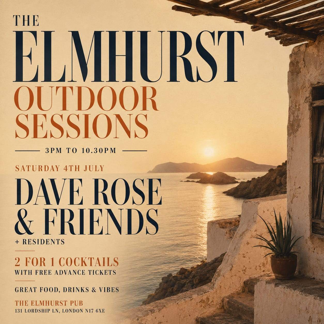 The Elmhurst free Outdoor DJ Sessions cover