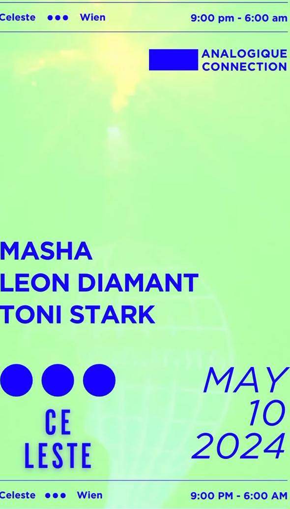 Analogique Connection w/ Masha, Leon Diamant, Toni Stark - Página frontal