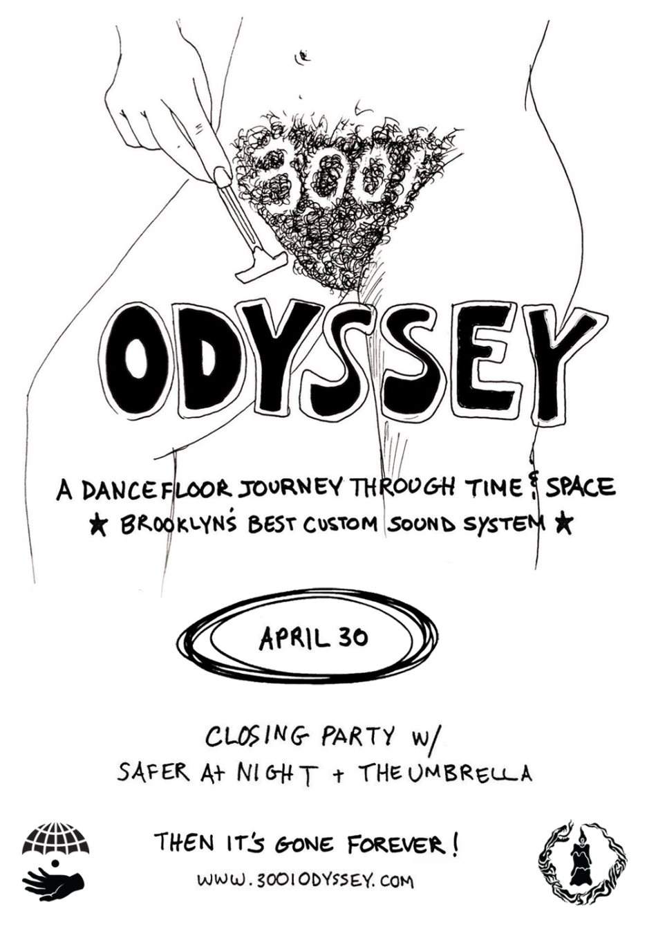 3001: Odyssey Grand Finale with Safer At Night X The Umbrella - Página frontal