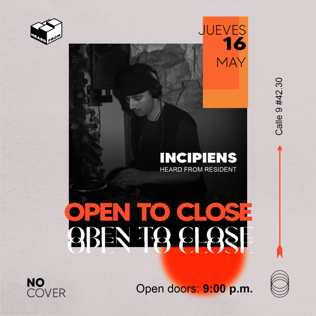 Open to Close with incipiens - Página frontal