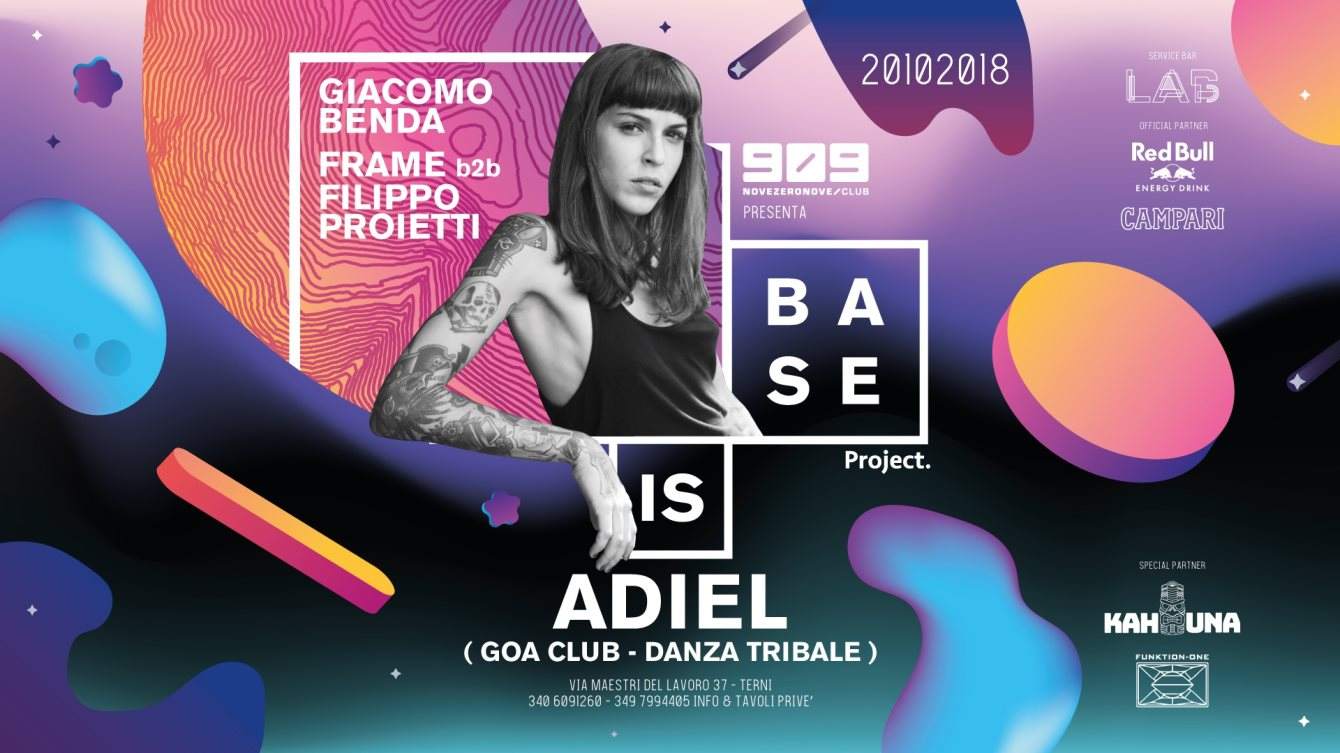 909 Club presenta: Adiel - Página frontal