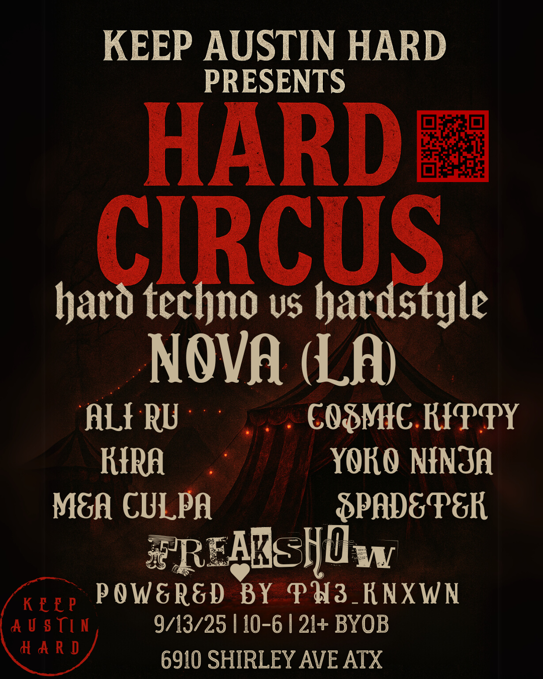 Hard Circus: Sept 2025 at The Oven, Austin