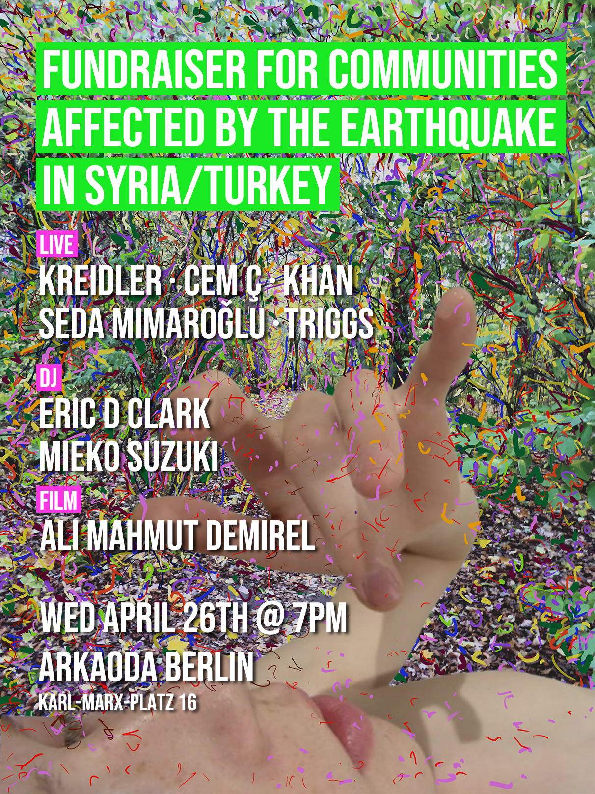 Fundraiser for communities affected by the Earthquake in Syria/Turkey - Página frontal