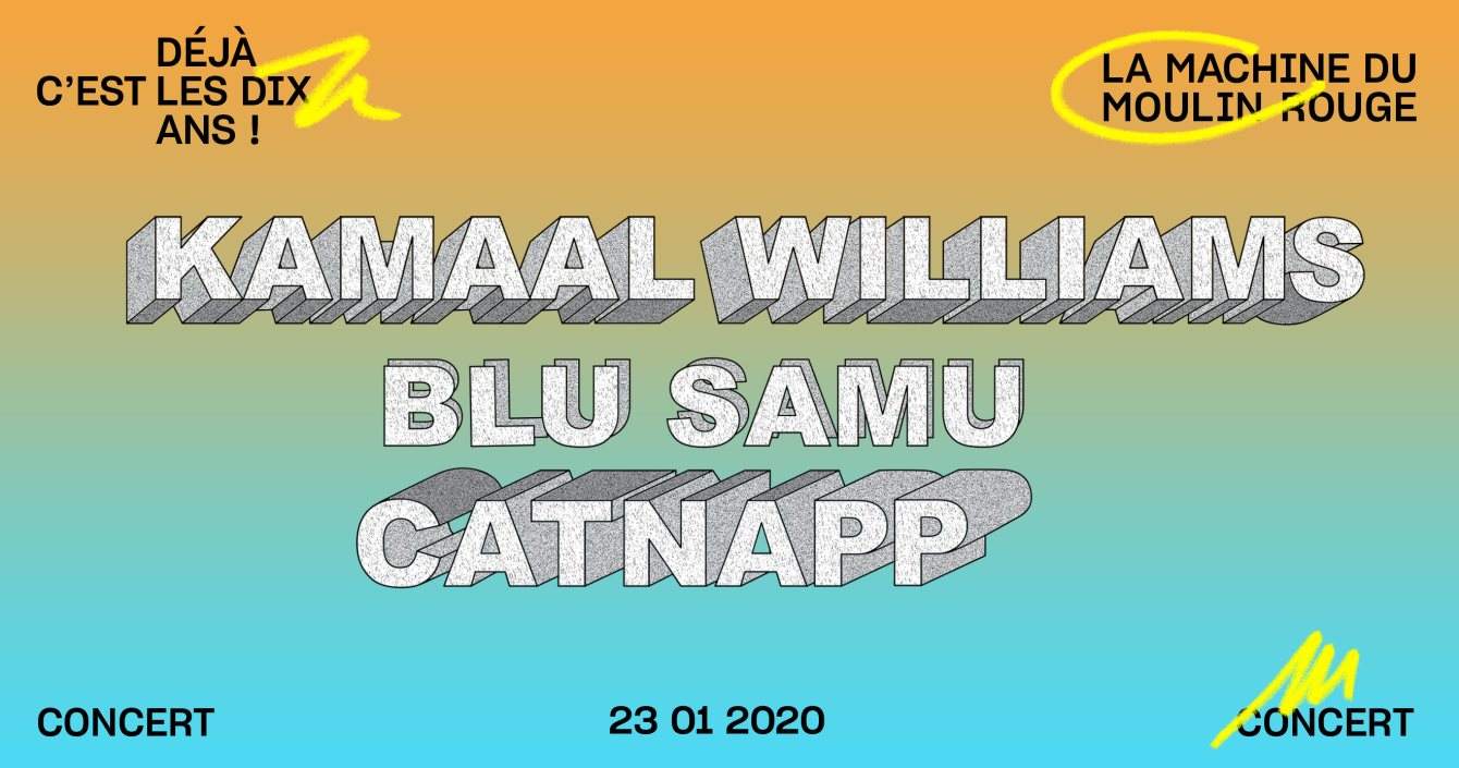 La Machine 10 ans: Kamaal Williams, Blu Samu, Catnapp - Página frontal