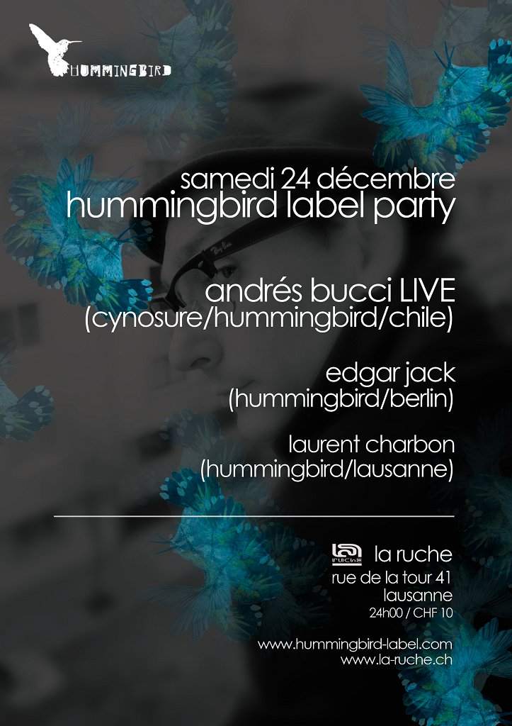 Hummingbird Label Party with Andres Bucci Live - Página frontal