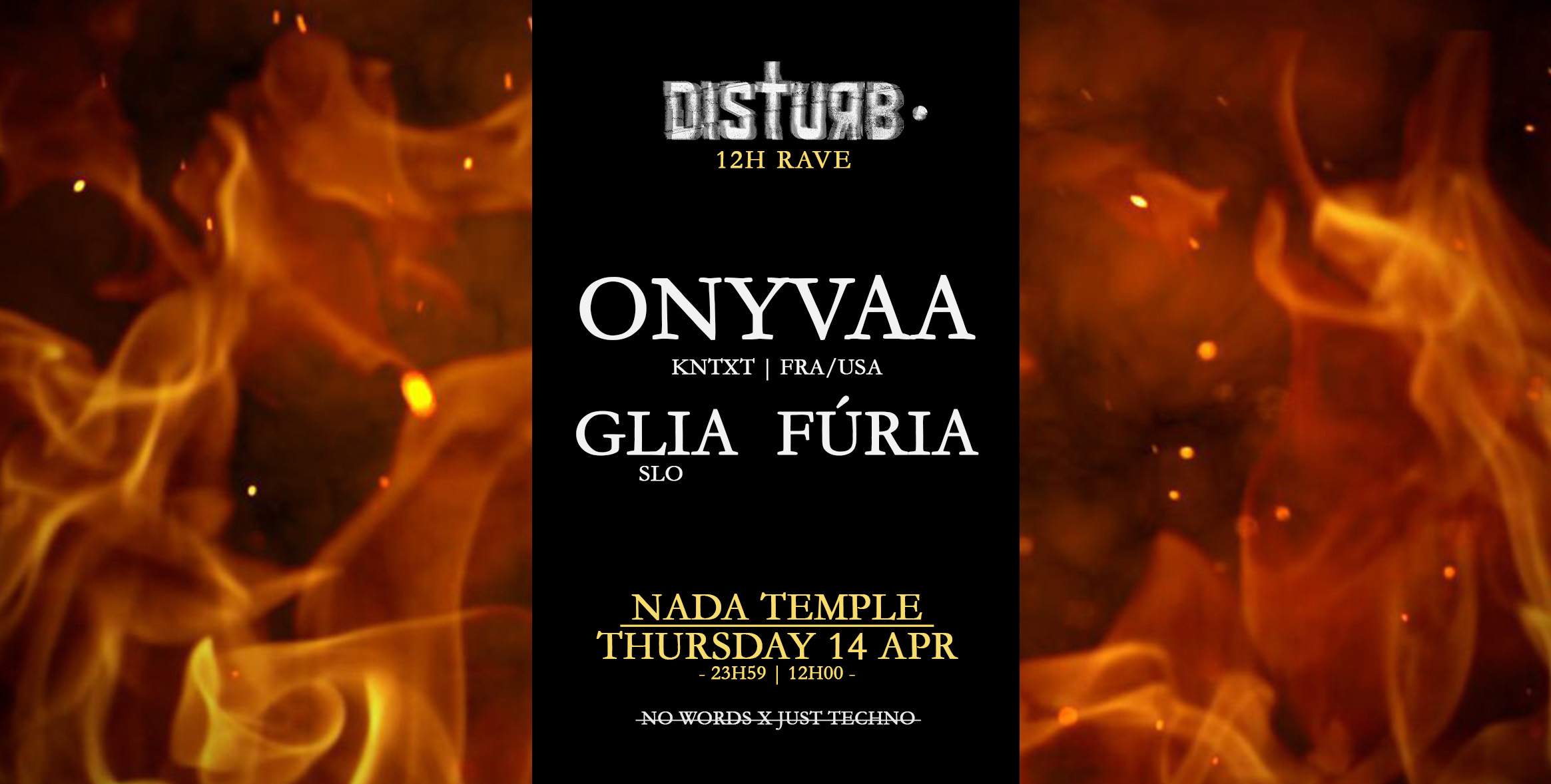 Disturb 12h with ONYVAA [USA] - Página frontal