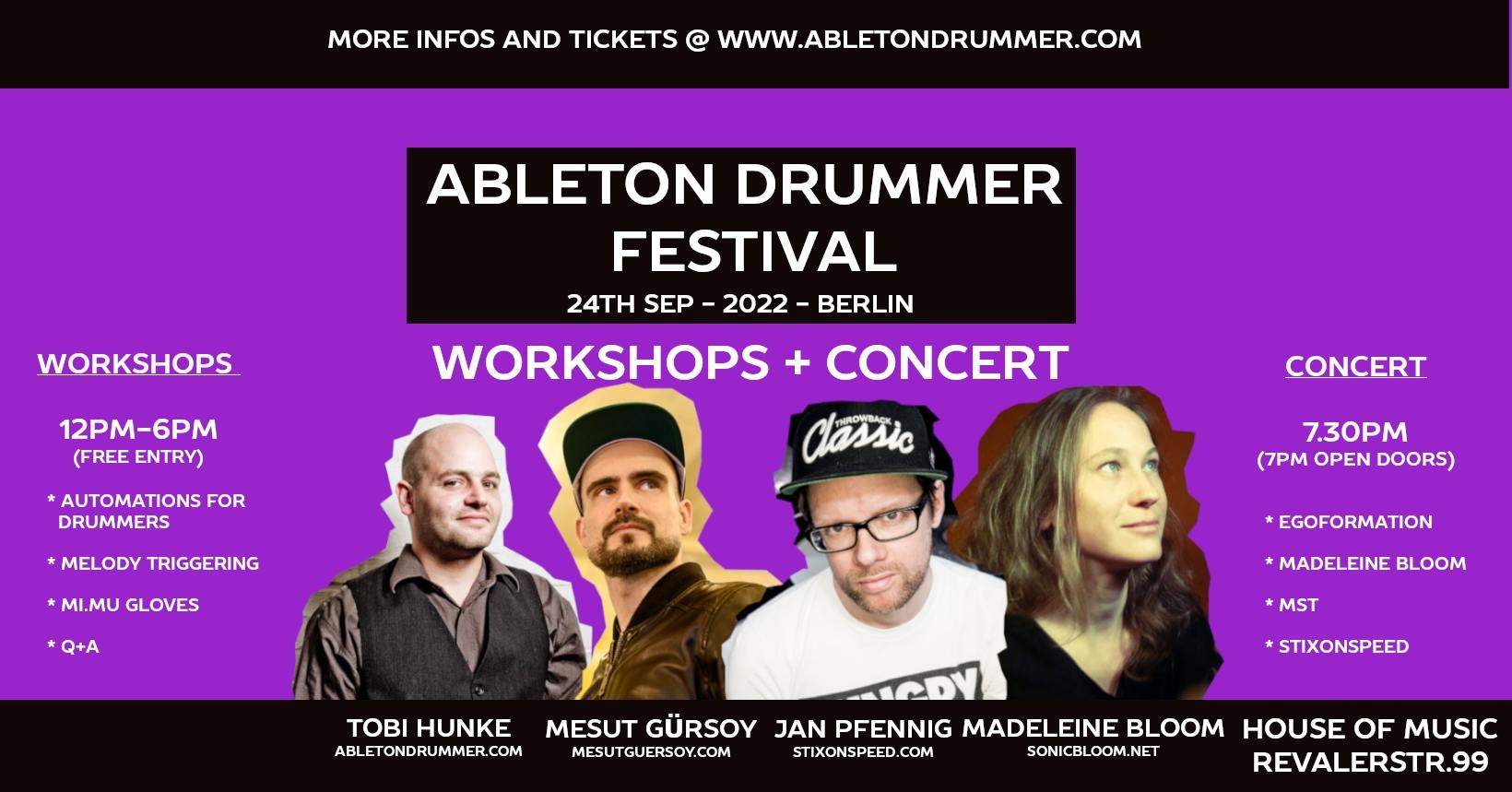 Ableton Drummer Festival at TBA Berlin Berlin