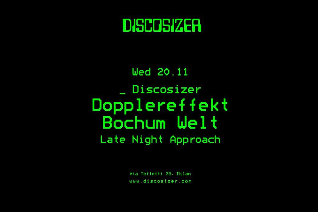 Discosizer _ Dopplereffekt _ Bochum Welt - フライヤー表