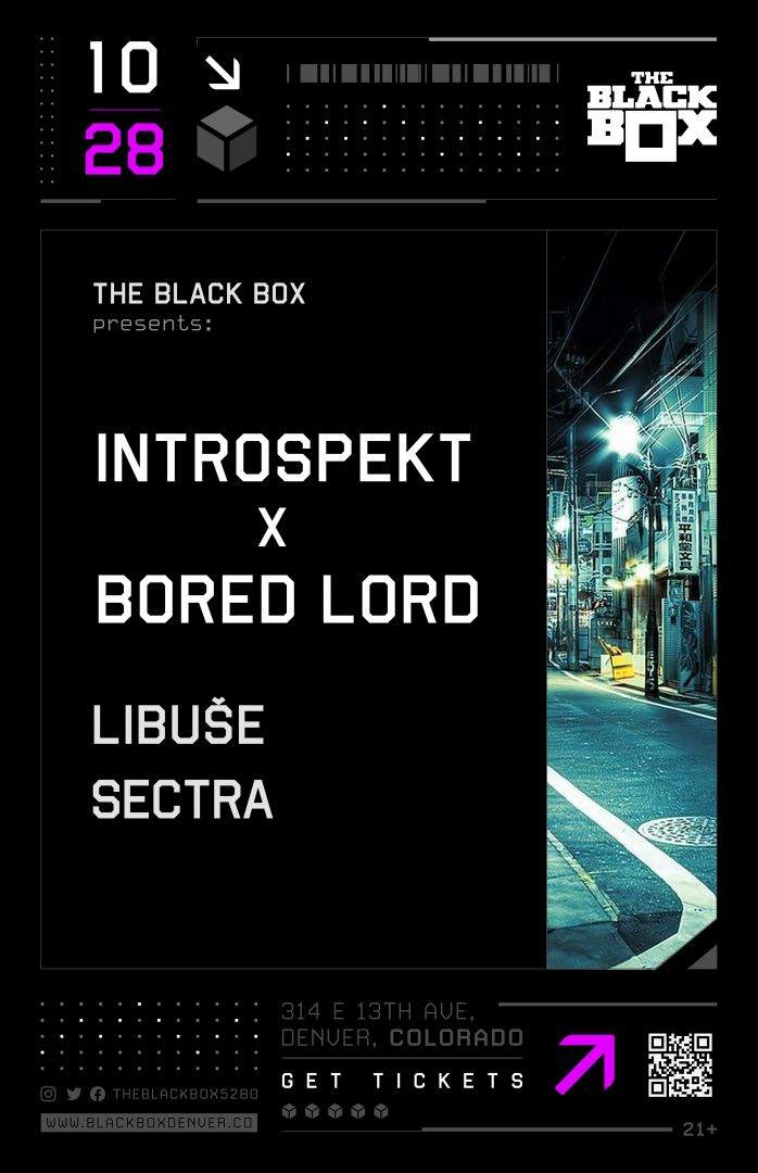 The Black Box presents: Introspekt X Bored Lord with Libuše, Sectra - Página frontal