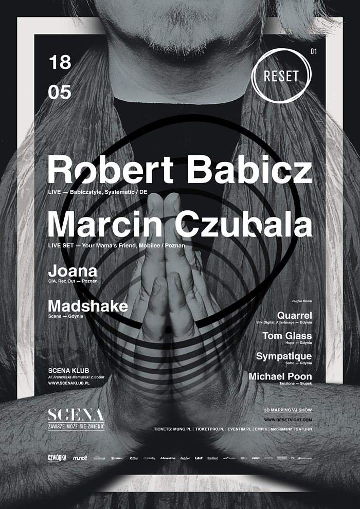 Reset: Robert Babicz - Live, Marcin Czubala - フライヤー表