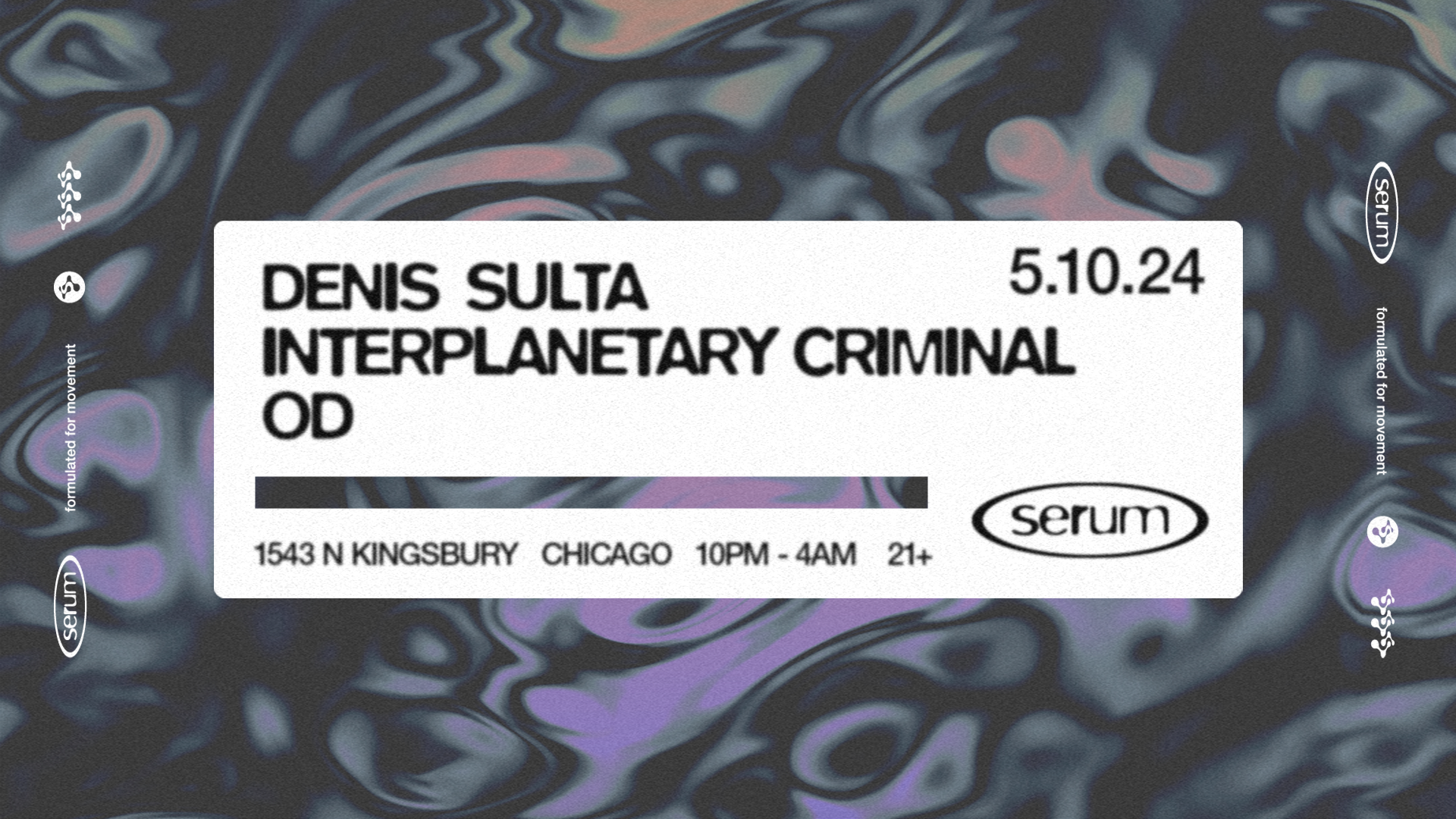 Serum: Denis Sulta + Interplanetary Criminal - Página frontal