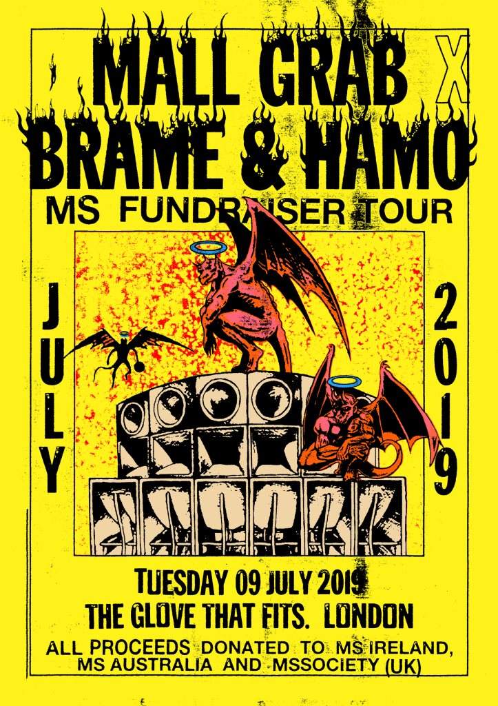 Mall Grab x Brame & Hamo: MS Fundraising Tour - フライヤー表