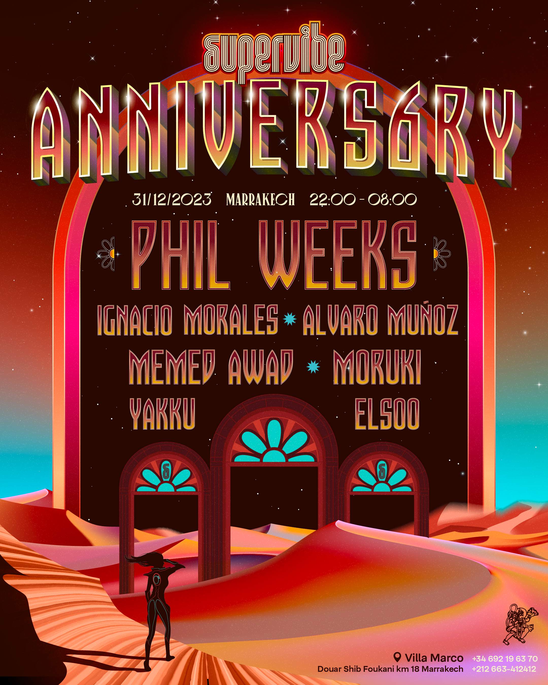 Supervibe 6th Anniversary Special NYE with Phil Weeks - Página frontal