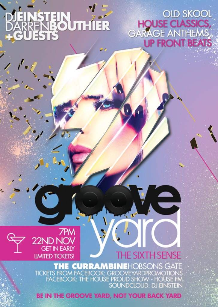 The Sixth Sense - Groove Yard Promotions - フライヤー表