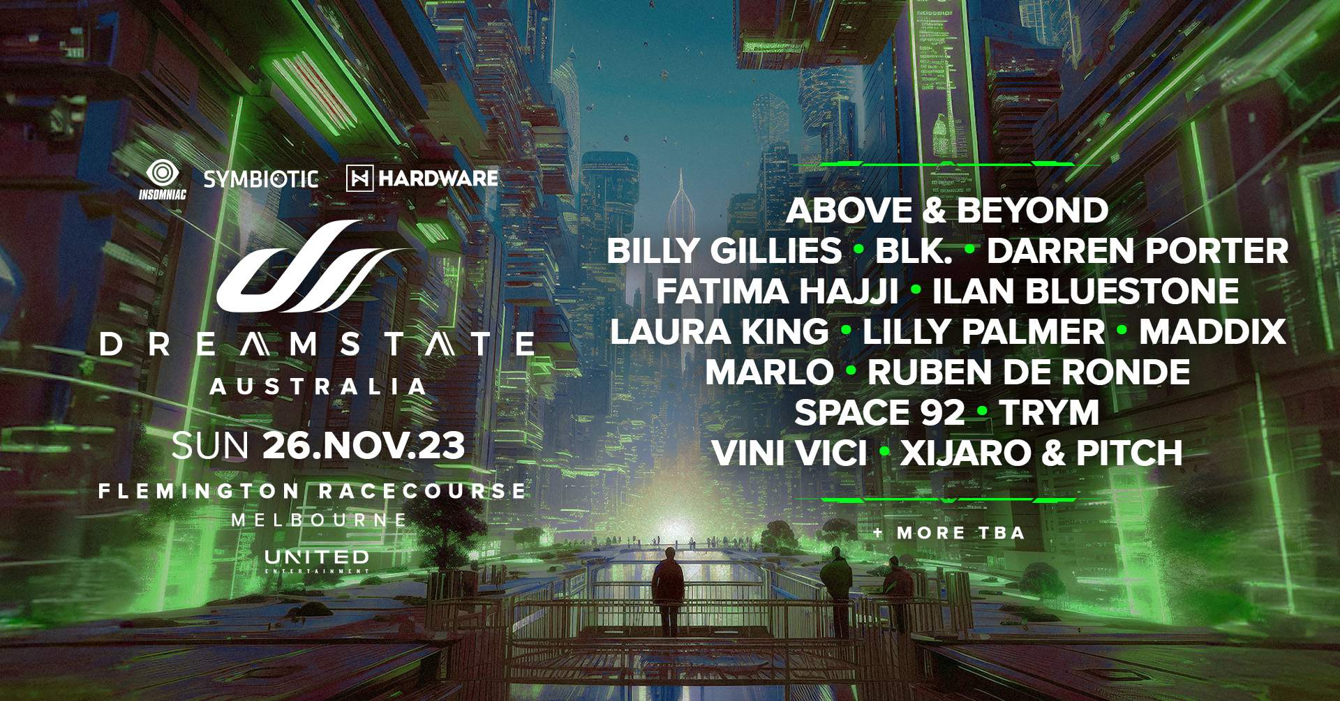 Dreamstate Melbourne 2023 - Página frontal