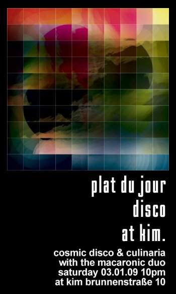 Plat Du Jour Disco - Página frontal