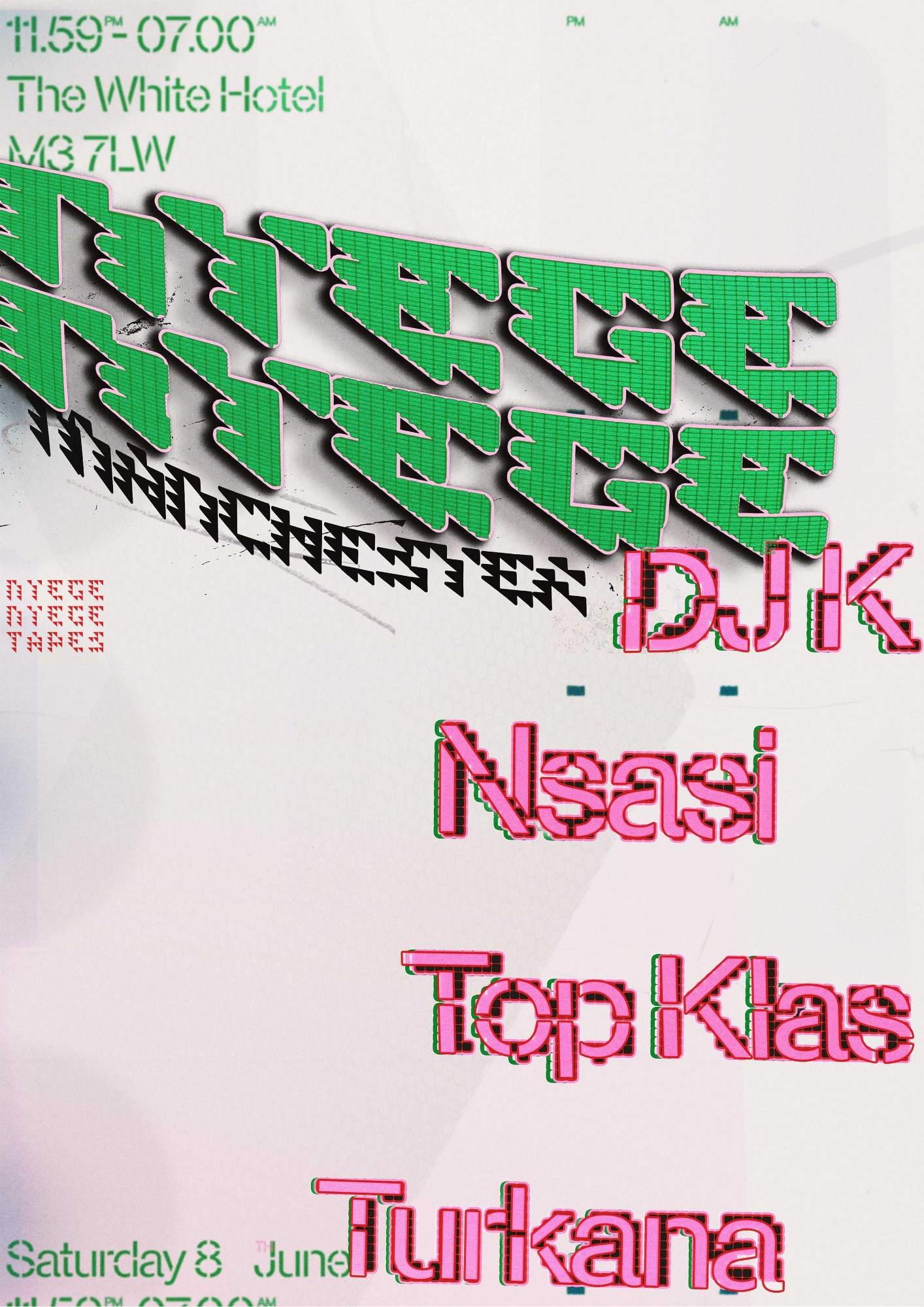 Nyege Nyege Manchester: DJ K / Nsasi / Top Klas / Turkana - Página frontal