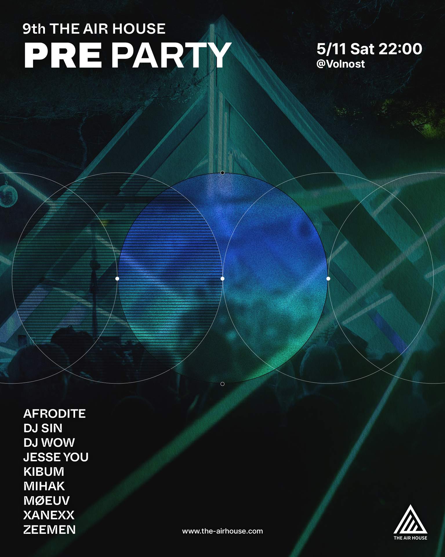 <9th THE AIR HOUSE PRE PARTY> - Página frontal