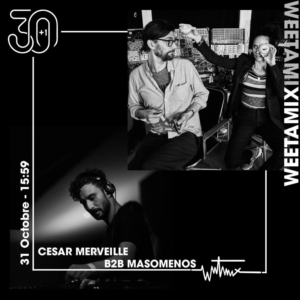 30 1 - Masomenos b2b Cesar Merveille - フライヤー表