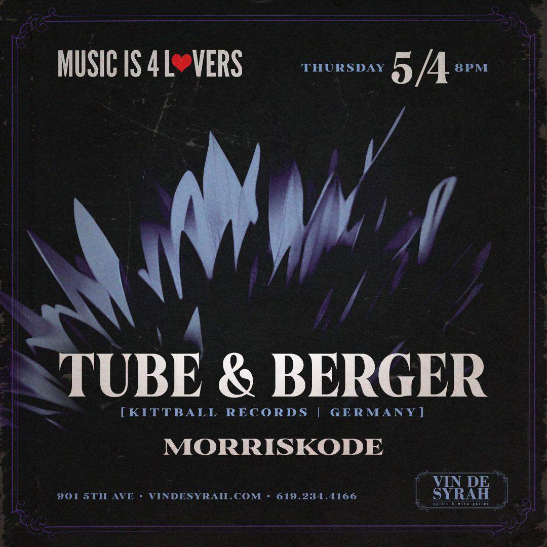 Tube & Berger [Kittball Records - Germany] at Vin De Syrah - NO COVER - フライヤー表